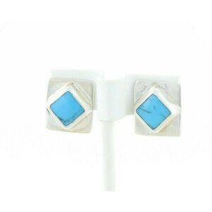 Sterling Silver Turquoise Stud Post Earrings